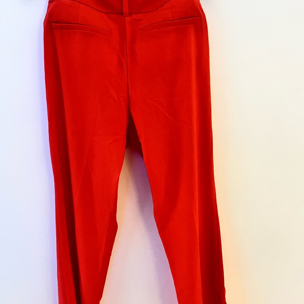 Burnt orange coral dress pants